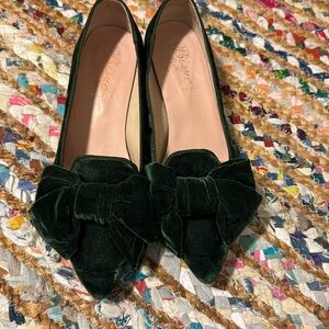 Anthropologie velvet pumps